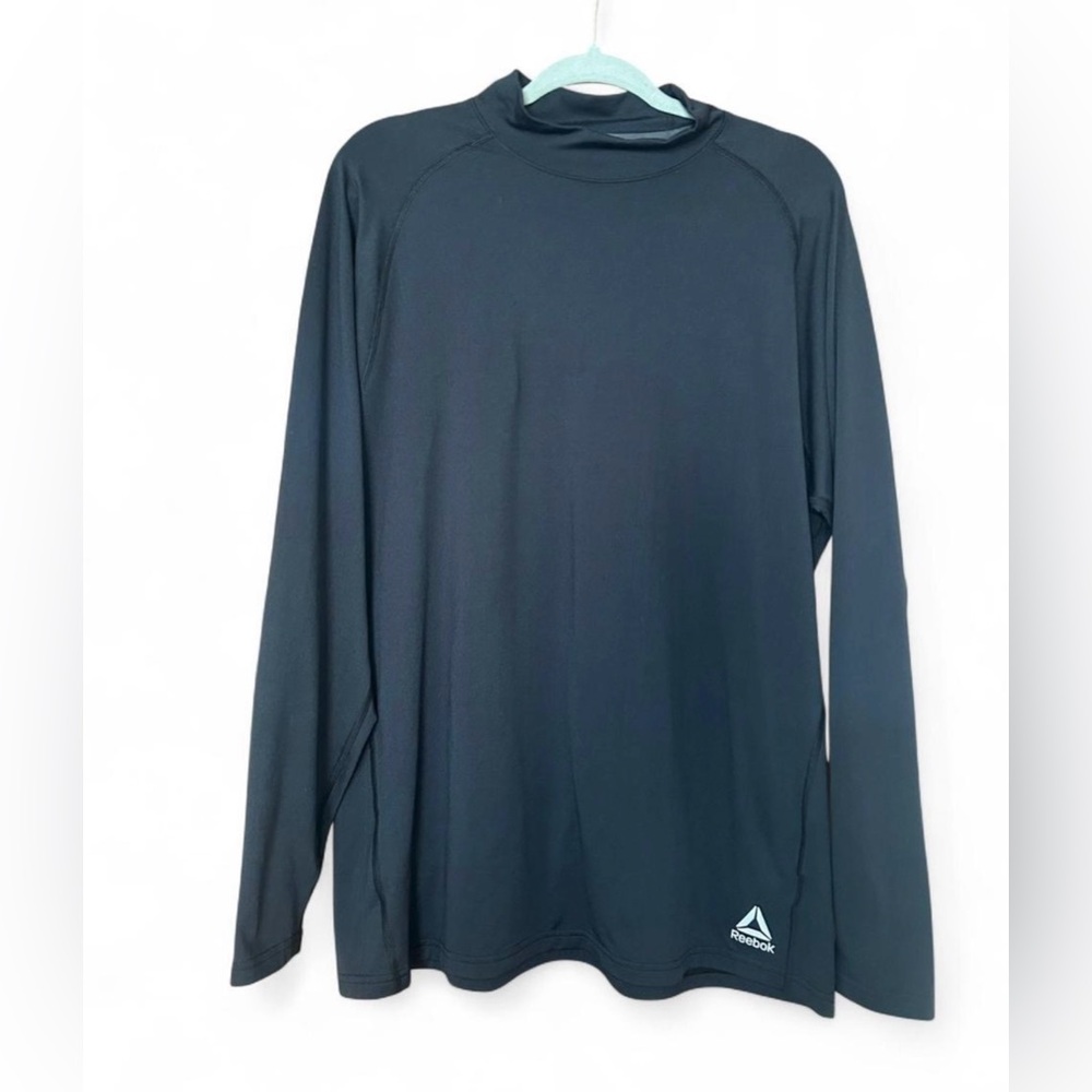 Men’s Reebok Black Long-Sleeve Performance Shirt 2XL – 90% Polyester 10% Spandex